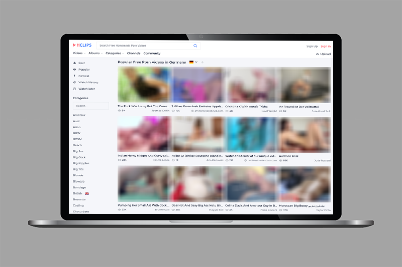 hclips.com kostenfreie Pornoseite mit Community Bereich