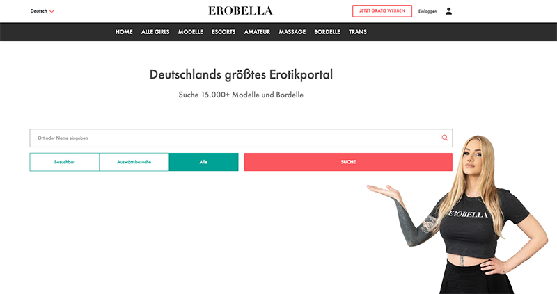 Portal für erotische Treffen erobella.com