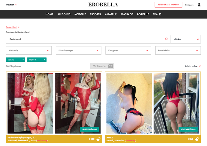 Dominas bei erobella.com